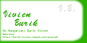 vivien burik business card